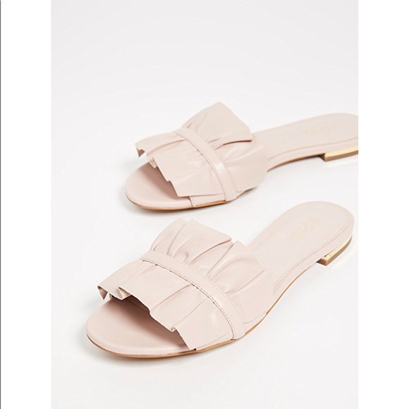 Michael Kors Bella ruffle slide - Picture 3 of 7
